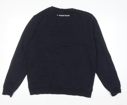 Mens UK Size M Tommy Sport Blue Pullover Jumper