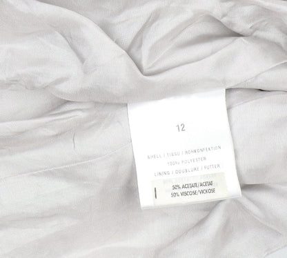 Precis Petite Women's Grey Size 12 Classic Lined Blazer Jacket