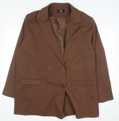 Heartbreak Womens Brown Blazer Jacket Size 18 Regular Fit