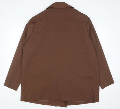 Heartbreak Womens Brown Blazer Jacket Size 18 Regular Fit