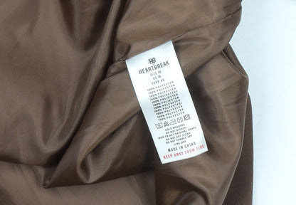 Heartbreak Womens Brown Blazer Jacket Size 18 Regular Fit