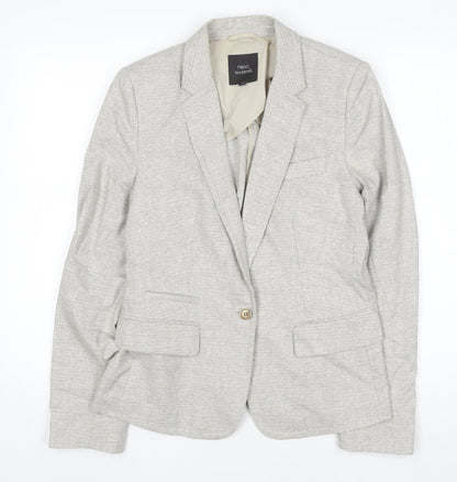 Next Women Beige Tailoring Blazer Size 12 Classic Workwear Style