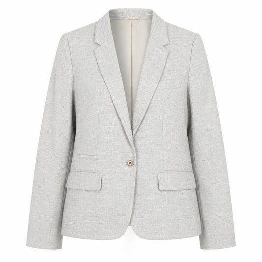 Next Women Beige Tailoring Blazer Size 12 Classic Workwear Style