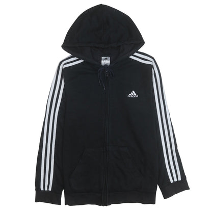 Womens UK Size 16 adidas Black Full Zip Hoodie