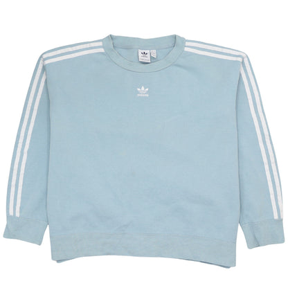 Womens UK Size 12 adidas Blue Pullover Sweatshirt