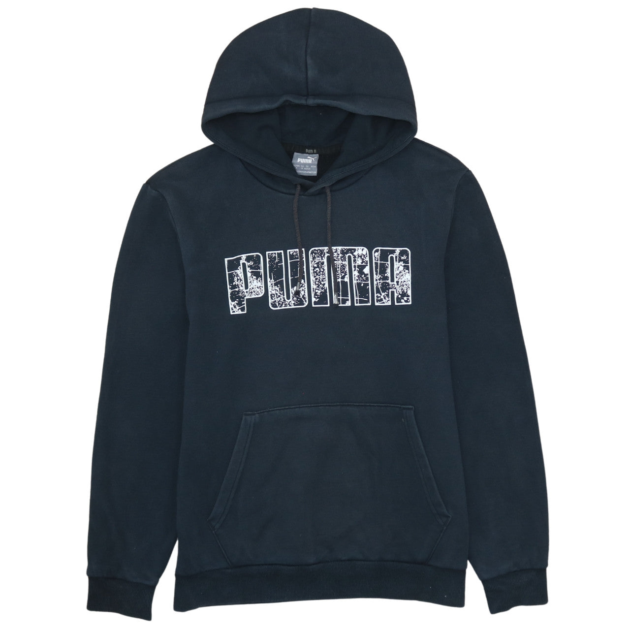 Mens UK Size S PUMA Black Pullover Hoodie