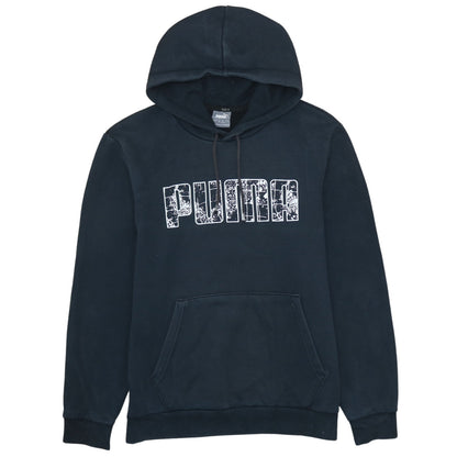 Mens UK Size S PUMA Black Pullover Hoodie