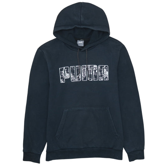 Mens UK Size S PUMA Black Pullover Hoodie
