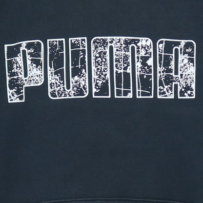 Mens UK Size S PUMA Black Pullover Hoodie
