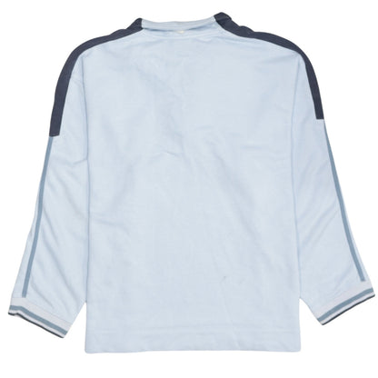 Mens UK Size L Nike Blue 1/4 Zip Sweatshirt
