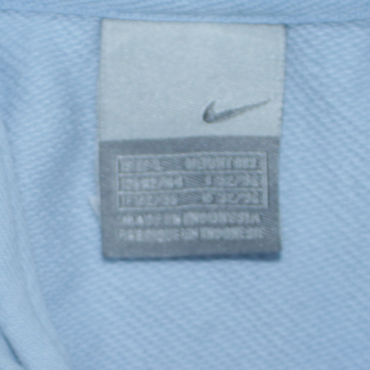 Mens UK Size L Nike Blue 1/4 Zip Sweatshirt