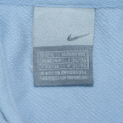 Mens UK Size L Nike Blue 1/4 Zip Sweatshirt