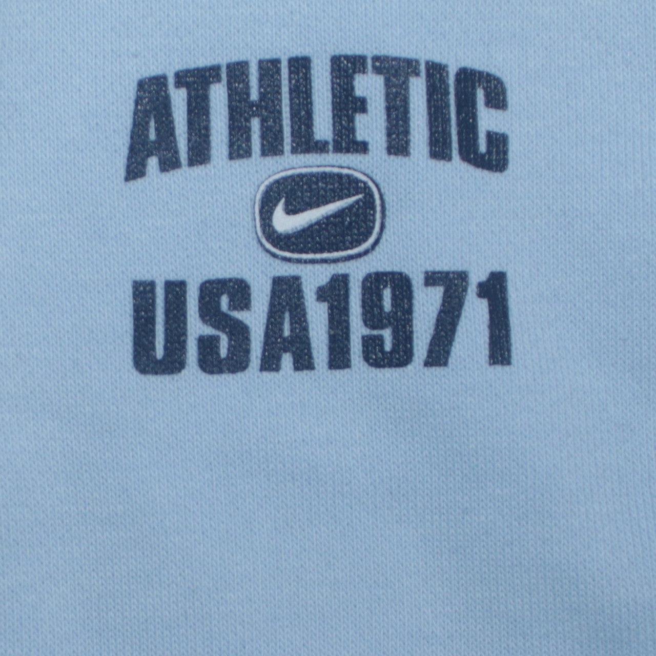 Mens UK Size L Nike Blue 1/4 Zip Sweatshirt