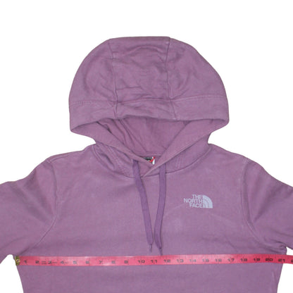 Womens UK Size M The North Face Purple Pullover Hoodie