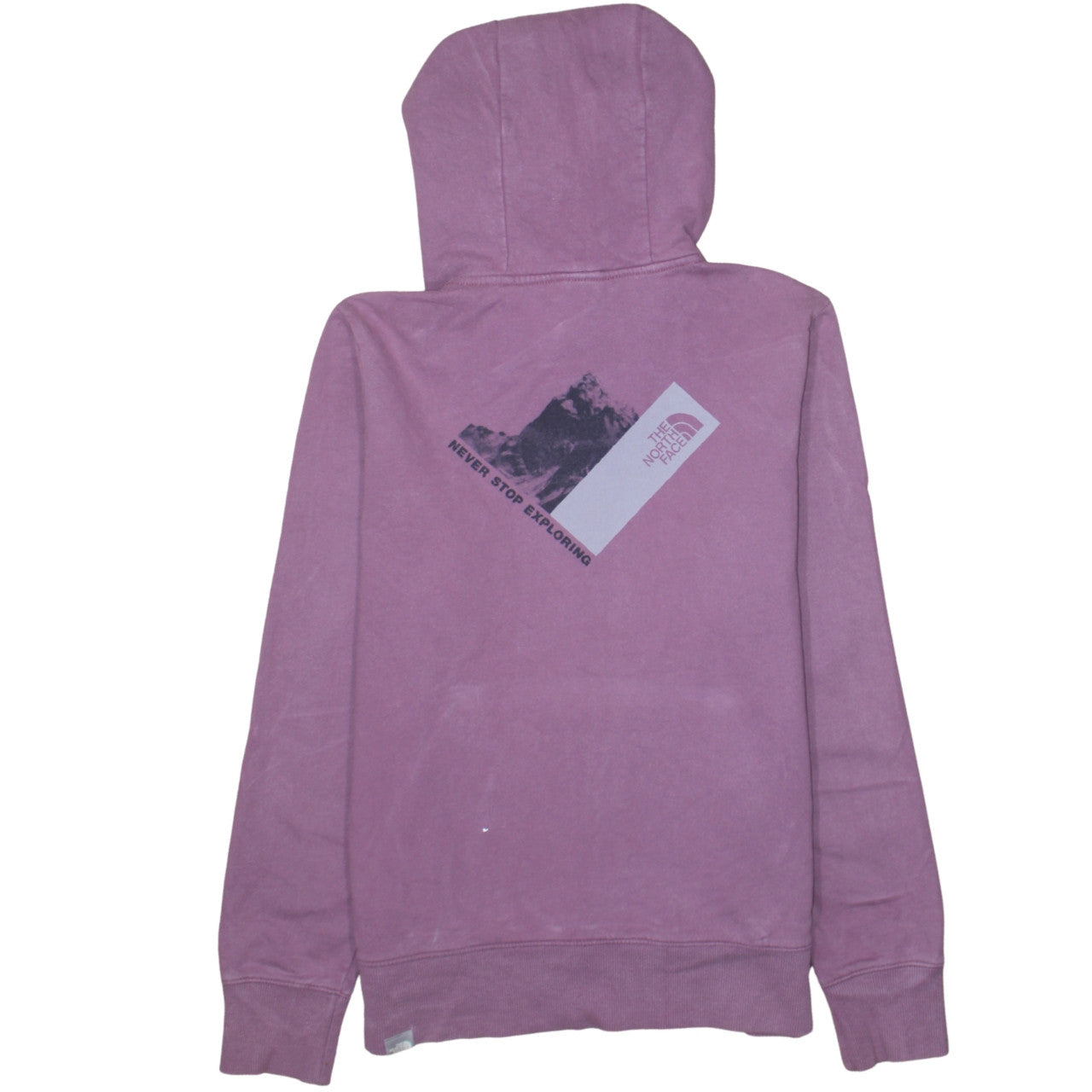 Womens UK Size M The North Face Purple Pullover Hoodie