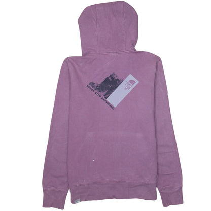 Womens UK Size M The North Face Purple Pullover Hoodie