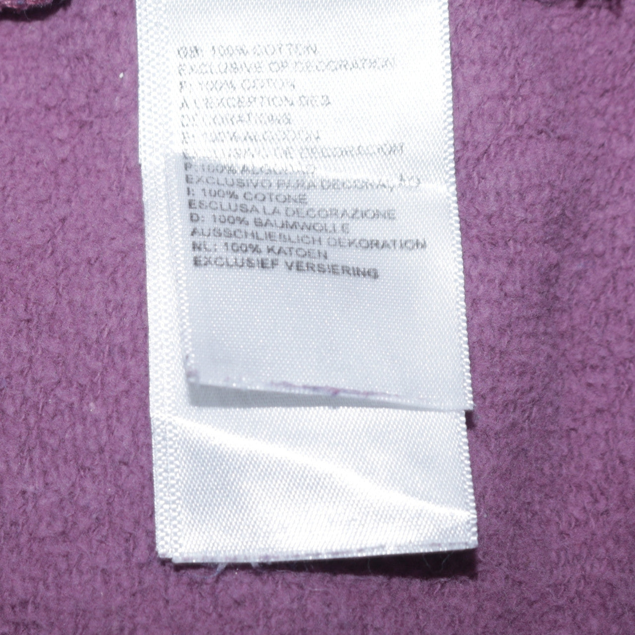 Womens UK Size M The North Face Purple Pullover Hoodie