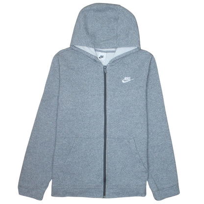 Boys UK Size XL Nike Grey Full Zip Hoodie