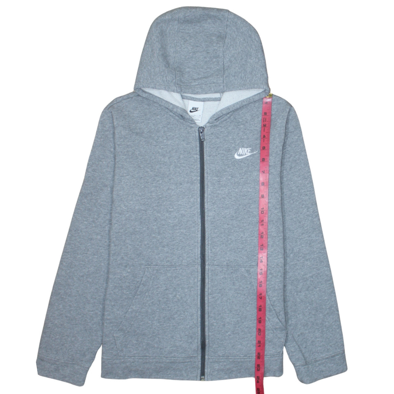 Boys UK Size XL Nike Grey Full Zip Hoodie