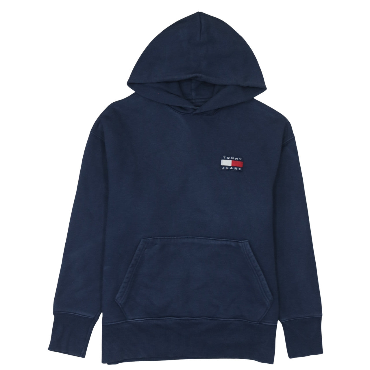 Mens UK Size L Tommy Jeans Blue Pullover Hoodie