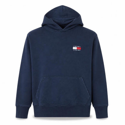 Mens UK Size L Tommy Jeans Blue Pullover Hoodie