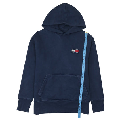 Mens UK Size L Tommy Jeans Blue Pullover Hoodie