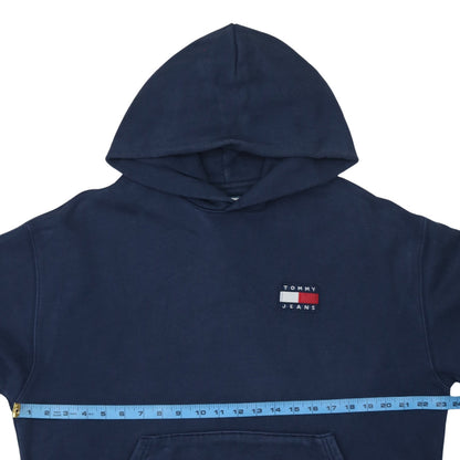 Mens UK Size L Tommy Jeans Blue Pullover Hoodie