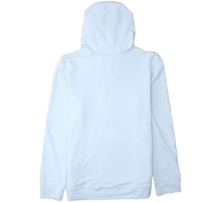 Under Armour Girls Light Blue Pink Logo Hooded Pullover Sweatshirt YXL