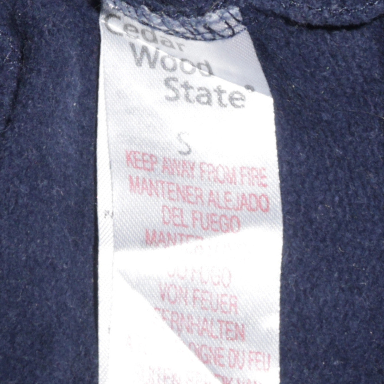 Mens UK Size S Cedar Wood State Blue Pullover Sweatshirt