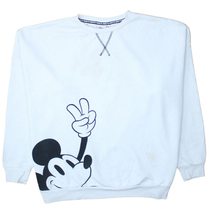 Womens UK Size XL Disney White Pullover Sweatshirt
