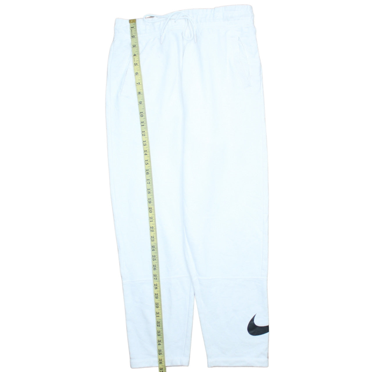 Mens UK Size M Nike Regular Fit Jogger White Trousers