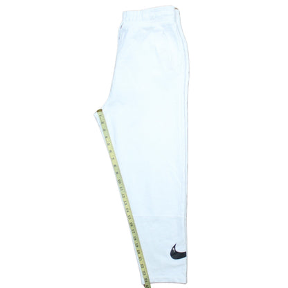 Mens UK Size M Nike Regular Fit Jogger White Trousers