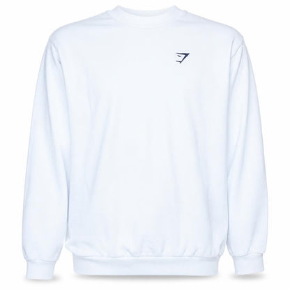Mens UK Size XS Gymshark White Pullover Sweatshirt