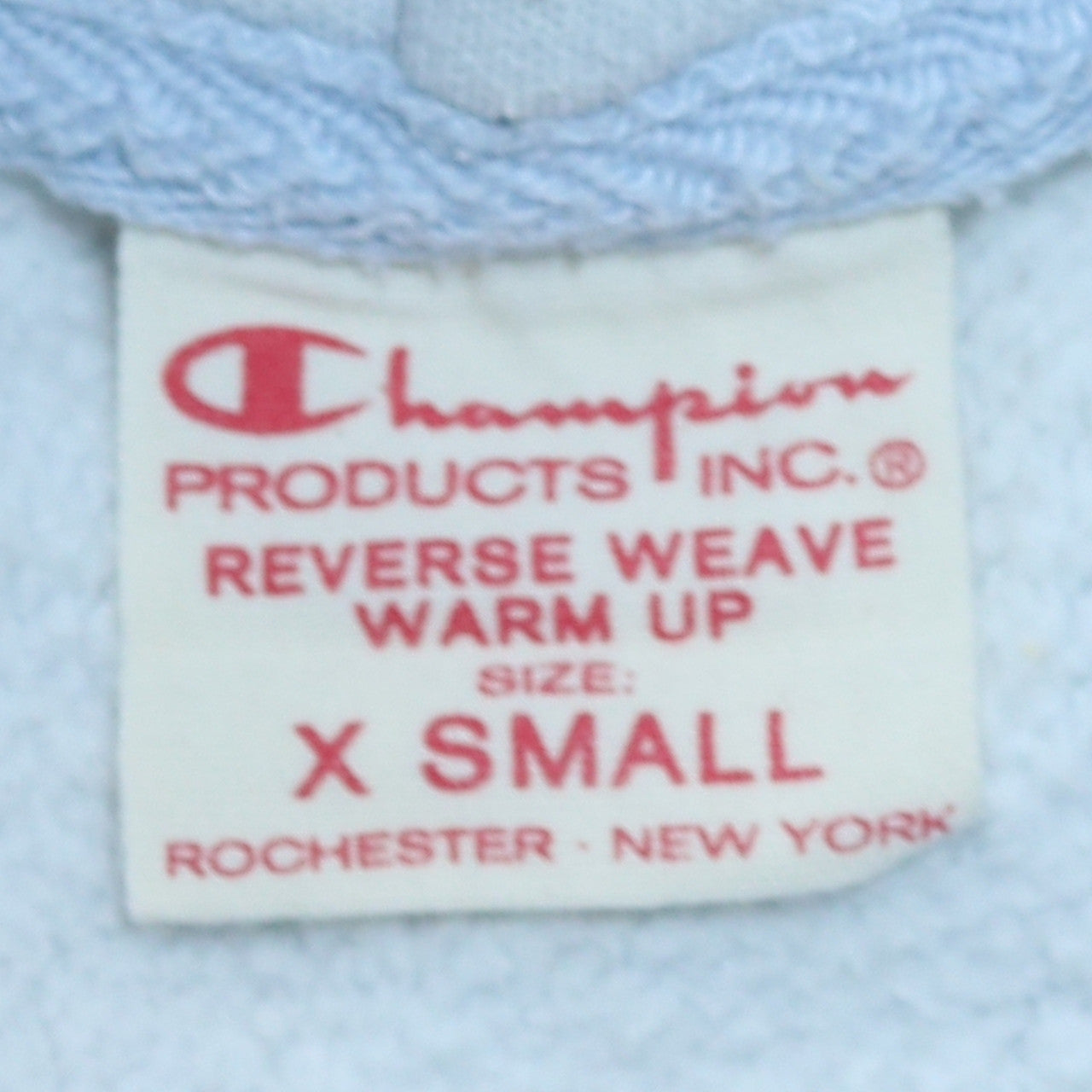 Mens UK Size XS Champion White Pullover Hoodie
