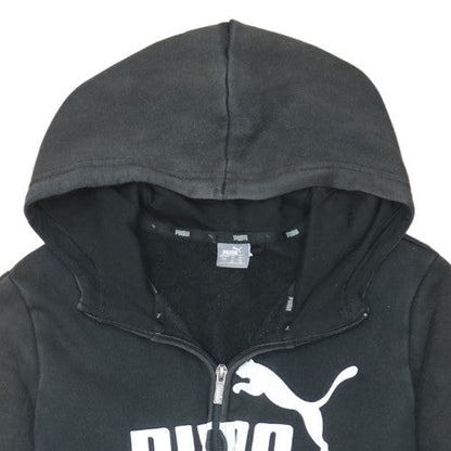 Womens UK Size XL PUMA Black Full Zip Hoodie