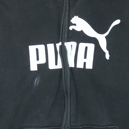 Womens UK Size XL PUMA Black Full Zip Hoodie