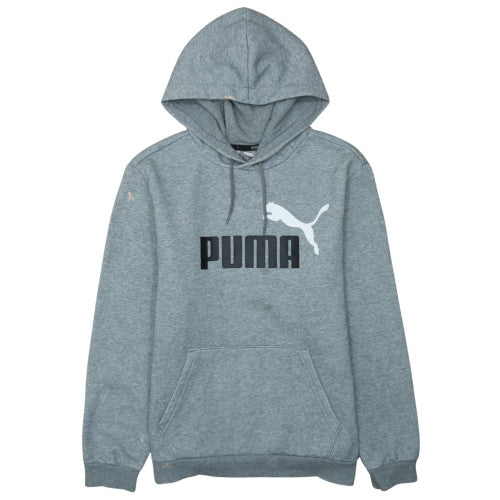 Mens UK Size M PUMA Grey Pullover Hoodie