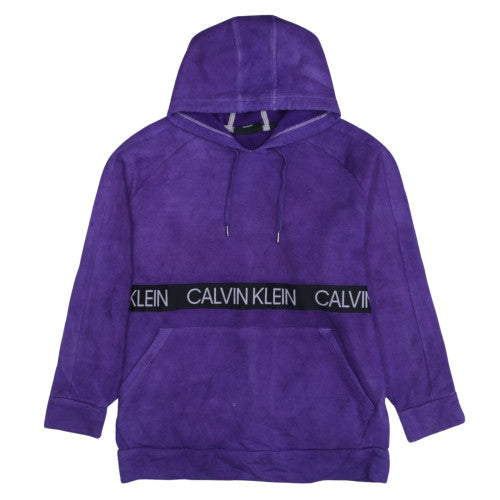 Mens UK Size M Calvin Klein Purple Pullover Hoodie
