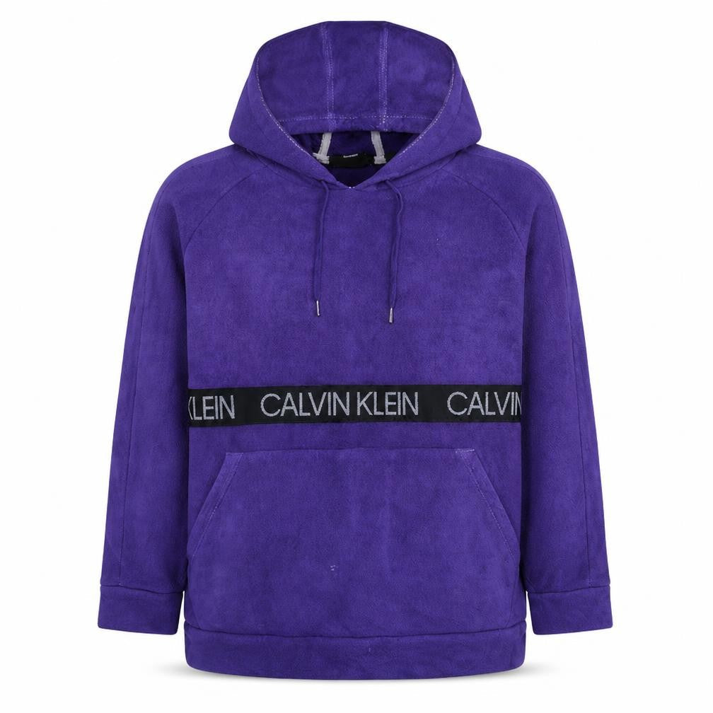 Mens UK Size M Calvin Klein Purple Pullover Hoodie