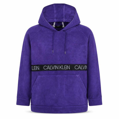 Mens UK Size M Calvin Klein Purple Pullover Hoodie