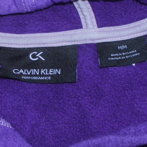 Mens UK Size M Calvin Klein Purple Pullover Hoodie