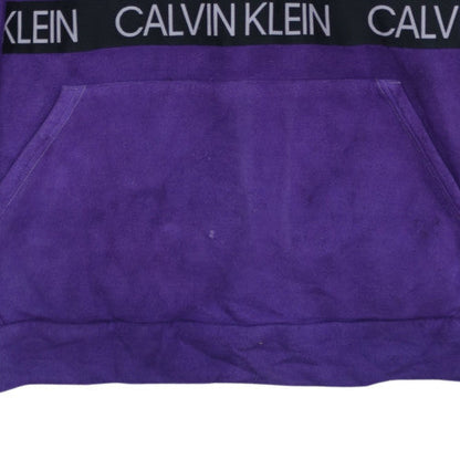 Mens UK Size M Calvin Klein Purple Pullover Hoodie