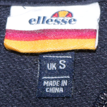 Mens UK Size S ellesse Black Full Zip Hoodie