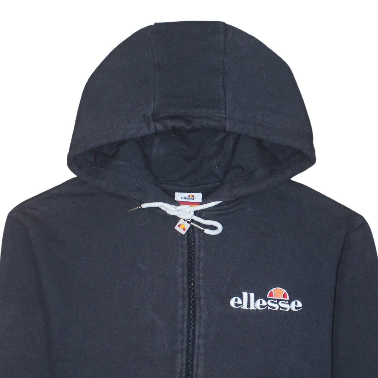 Mens UK Size S ellesse Black Full Zip Hoodie