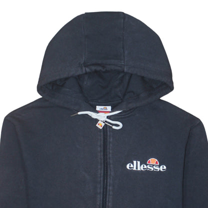 Mens UK Size S ellesse Black Full Zip Hoodie