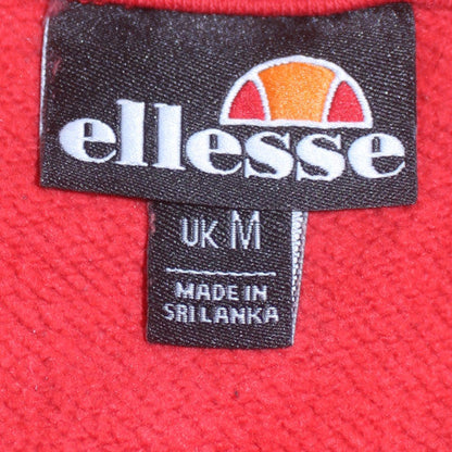 Mens UK Size M ellesse Red Pullover Hoodie