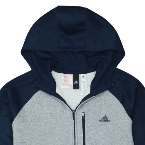 Boys UK Size 15-16 Years adidas Grey Full Zip Hoodie
