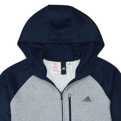Boys UK Size 15-16 Years adidas Grey Full Zip Hoodie