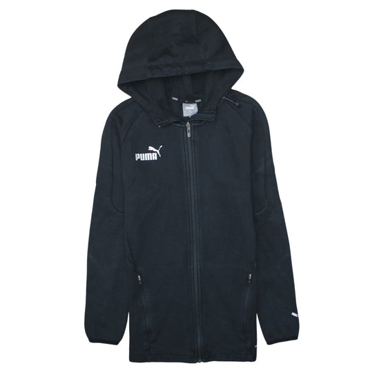 Mens UK Size XS PUMA Black Full Zip Hoodie