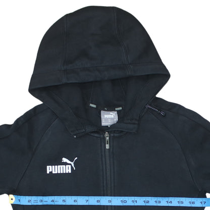Mens UK Size XS PUMA Black Full Zip Hoodie